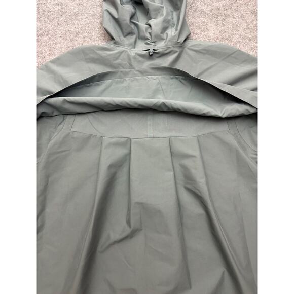 Lululemon Mid-Length Waterproof Rain Coat Jacket BGIB Belgian Blue Gray Size L - Picture 12 of 16